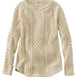 L.L. Bean Signature Cotton Fisherman Tunic Sweater